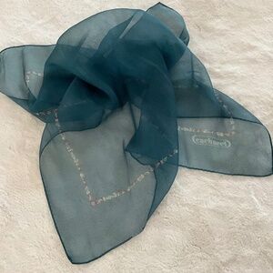 Cacherel Sheer Blue Chiffon Scarf